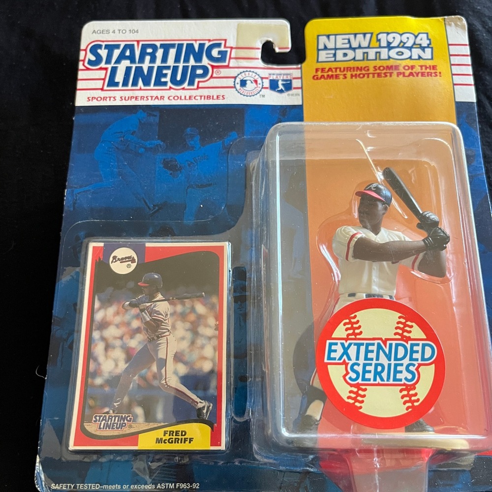 1994 Kenner Starting Lineup Fred McGriff Atlanta Braves Extended Series New NIP